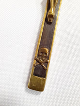 Load image into Gallery viewer, Antique Golgotha Cross Crucifix Handmade With Bronze Corpus Christi, Oak Inlay, Late 17th Early 18th Century, 11.5 cm by 6 cm