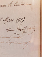 Load image into Gallery viewer, Apostolic Benediction Requested by Abbots Jean Baptiste and Henri Montagné of Pope Benedict XV With Vatican Seal and Signature 1917