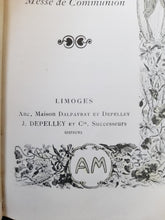 Load image into Gallery viewer, Antique French Prayer Book, By Dalpayrat and Depelley of Limoges 1895, Beautiful Illustrations, Lovely Condition