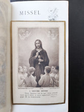 Load image into Gallery viewer, Antique French Prayer Book, By Dalpayrat and Depelley of Limoges 1895, Beautiful Illustrations, Lovely Condition