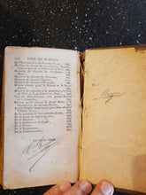 Load image into Gallery viewer, Antique Hymn Book, French 1819, Chants Diverse, Leather Bound, Hymns in Latin, Block Print Music, 406 Pages, Rare Book.