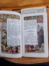 Load image into Gallery viewer, SOLD Antique Cased French 1st Communion Set, Leather Prayer Book, Offering Purse With Mother of Pearl Rosary Gold Plated Medal and Cross