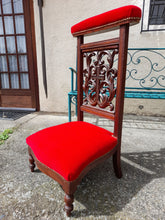 Load image into Gallery viewer, SOLD Antique Prayer Chair From Lourdes, Walnut French Prie Dieu, Circa 1860, Beautiful Condition, Professionally Restored