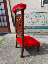 Load image into Gallery viewer, SOLD Antique Prayer Chair From Lourdes, Walnut French Prie Dieu, Circa 1860, Beautiful Condition, Professionally Restored
