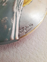 Load image into Gallery viewer, Virgin Mary Plaque In Silver and Bronze By Raymond Tschudin