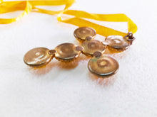 Load image into Gallery viewer, Pendant Cross in Murano Glass Set Into Bronze Clasp 4 x 5.5 Centimetres