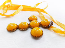 Load image into Gallery viewer, Pendant Cross in Murano Glass Set Into Bronze Clasp 4 x 5.5 Centimetres
