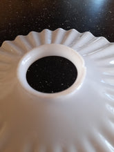 Load image into Gallery viewer, SOLD Antique French Shade, Fluted Milk Glass 26 Centimetre Diameter