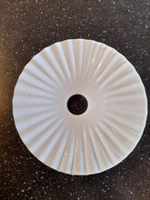 Load image into Gallery viewer, SOLD Antique French Shade, Fluted Milk Glass 26 Centimetre Diameter