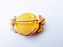 Load image into Gallery viewer, Antique Virgin Mary Brooch, By Arthus Bertrand of Paris Signed Tairac, 3x2 Centimetres, French FIX, Circa 1920, Excellent Condition
