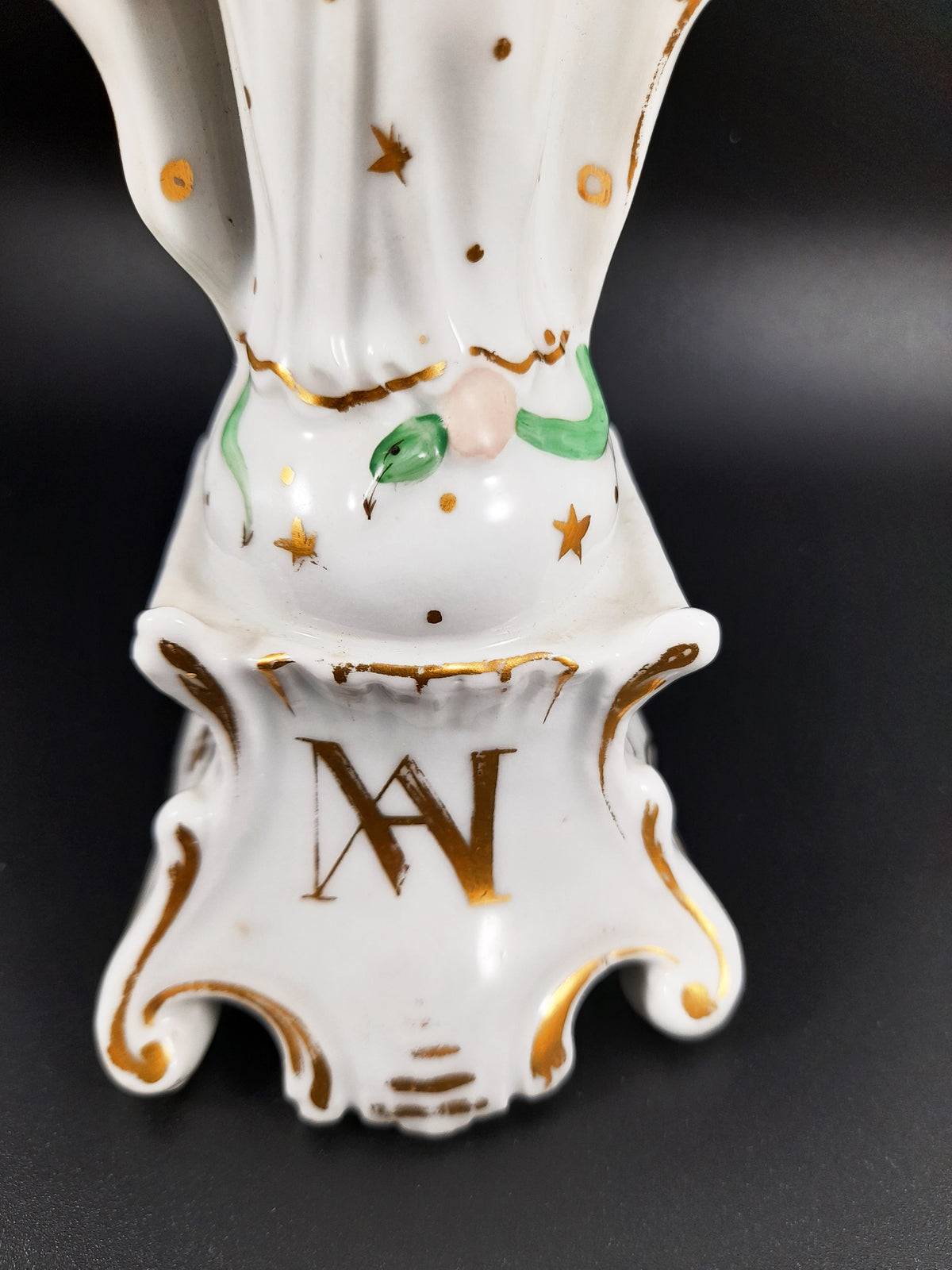 Antigua estatua de la Virgen María, Porcelaine de Paris, 21,4 cm, c. 1870