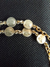 Load image into Gallery viewer, SOLD Solid Silver Rosary, 925 Silver with 22 Carat Gold Plating, Unique, 5 Decade, Leather Pouch, Beautiful Condition, Circa 1880