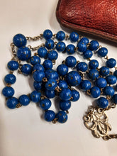 Load image into Gallery viewer, SOLD Blood Jasper Rosary, Very Rare, Silver Cross and Link Medal, Circa 1850, Blood of Christ Rosary, 45 Centimetres