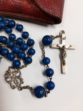 Load image into Gallery viewer, SOLD Blood Jasper Rosary, Very Rare, Silver Cross and Link Medal, Circa 1850, Blood of Christ Rosary, 45 Centimetres