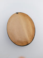 Load image into Gallery viewer, Agnus Dei Wax Disc of The Virgin Mary in Napoleon III Oval Frame With Gilded Studs, Very Rare Circa 1860