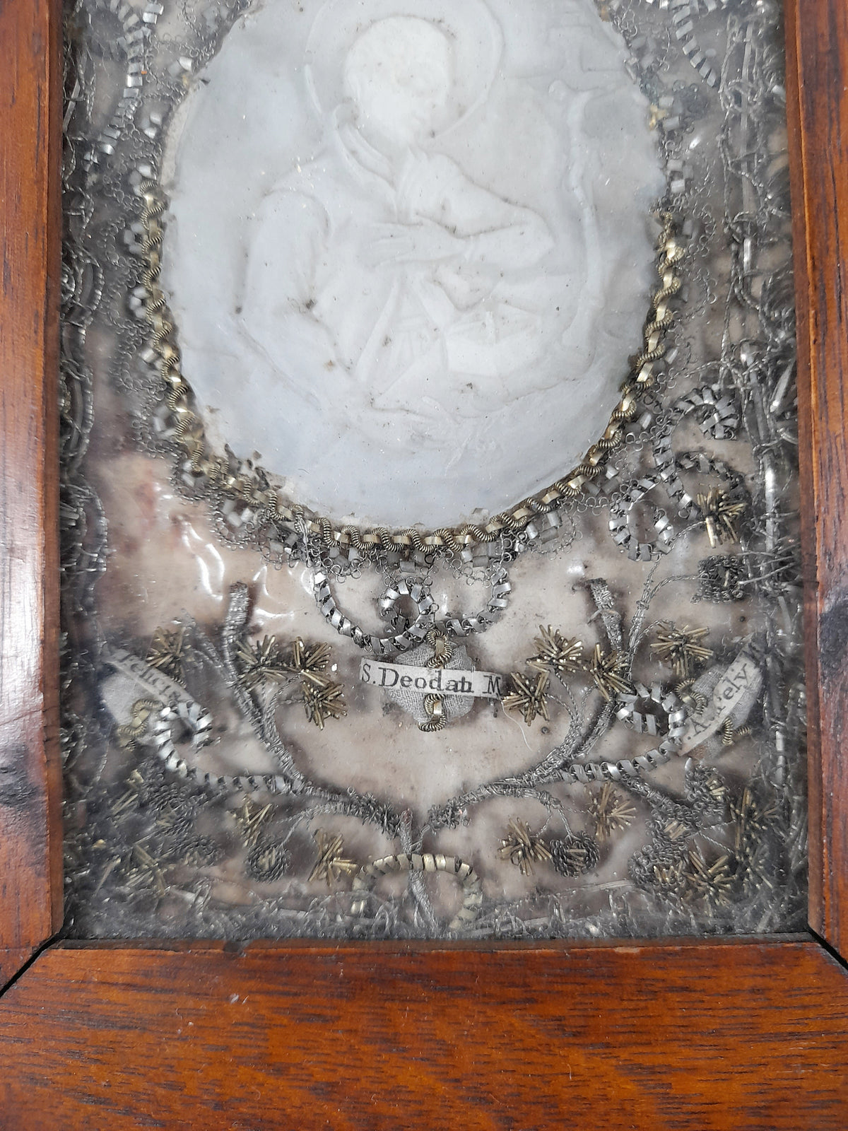 Antique Reliquary of St Deodatus, St Aurelie & St Felicity, 16.5 × 12.5 cm, c. 1830