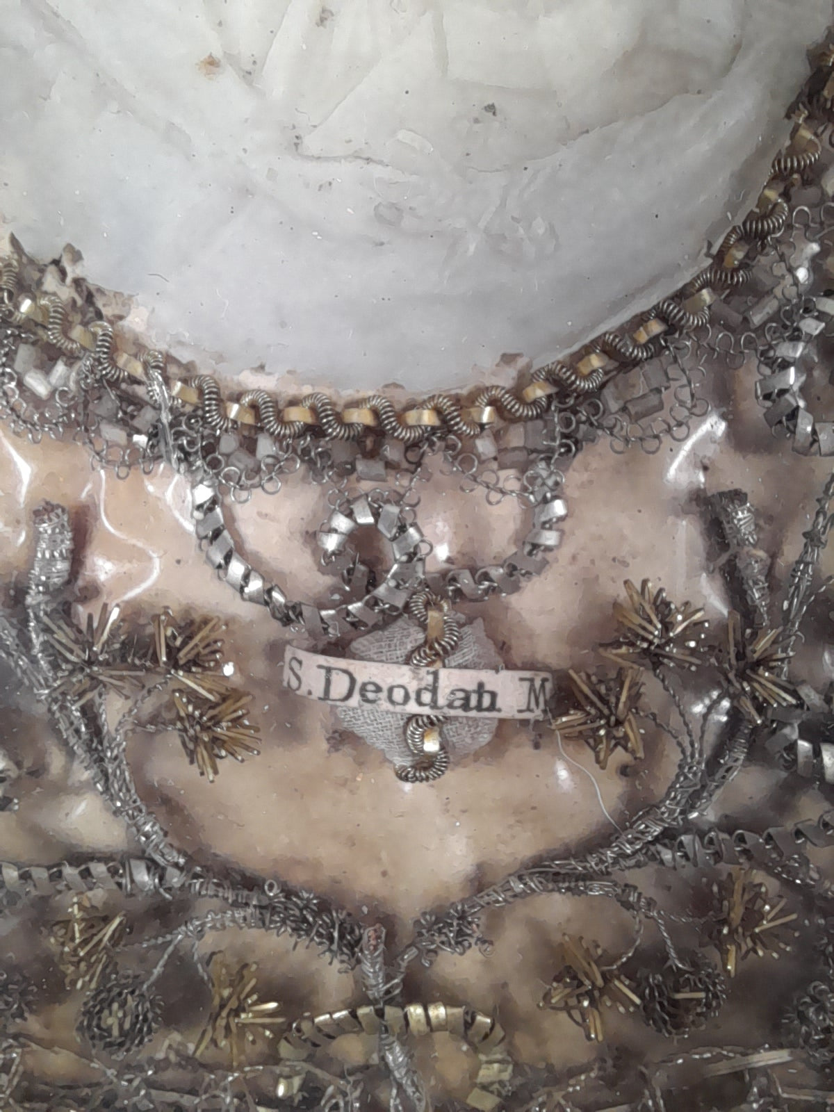 Antique Reliquary of St Deodatus, St Aurelie & St Felicity, 16.5 × 12.5 cm, c. 1830