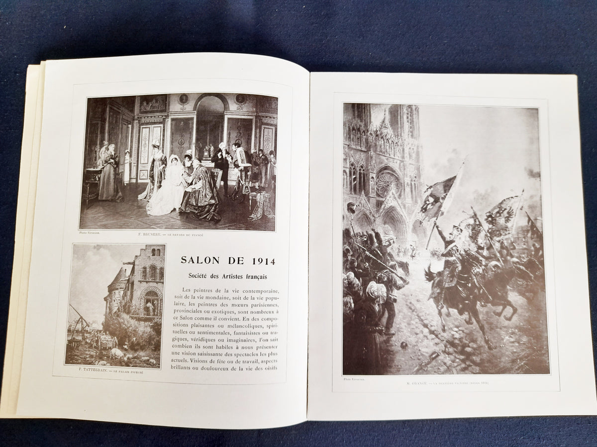 Catalogo del visitatore del Salon des Artistes Français del 1914, Le Bon Marché, rilegato in tela