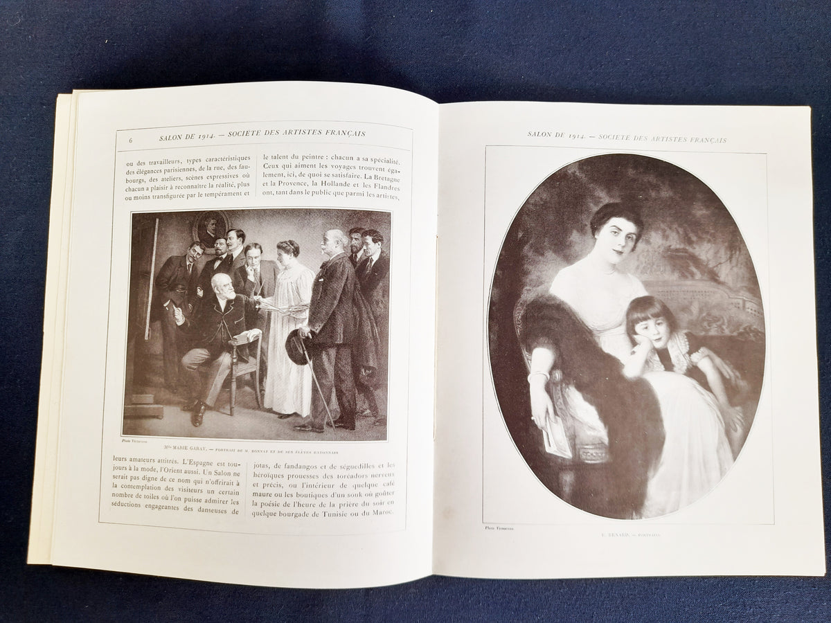 Catalogo del visitatore del Salon des Artistes Français del 1914, Le Bon Marché, rilegato in tela