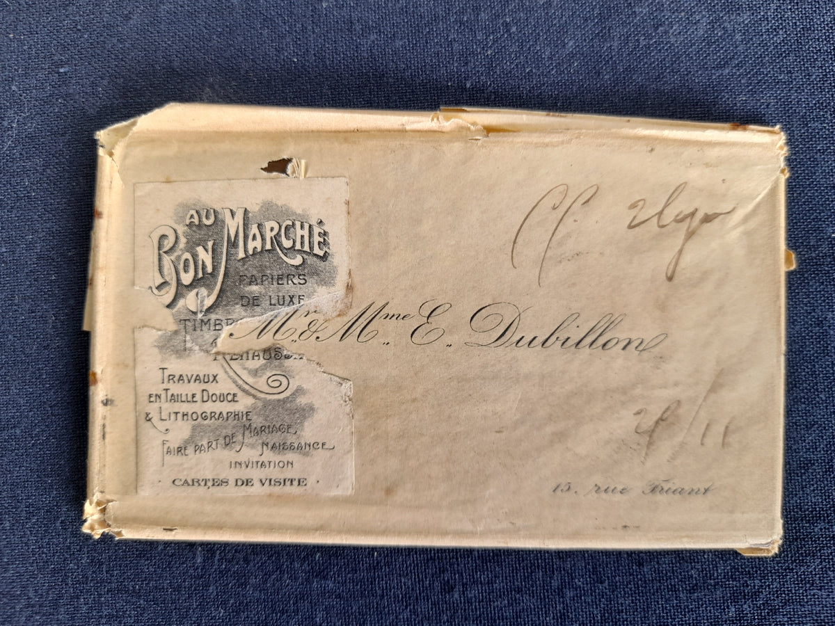 Placas de impresión de tarjetas de visita de cobre y fotografías de la Primera Guerra Mundial de la familia Dubillon, c. 1900–1916
