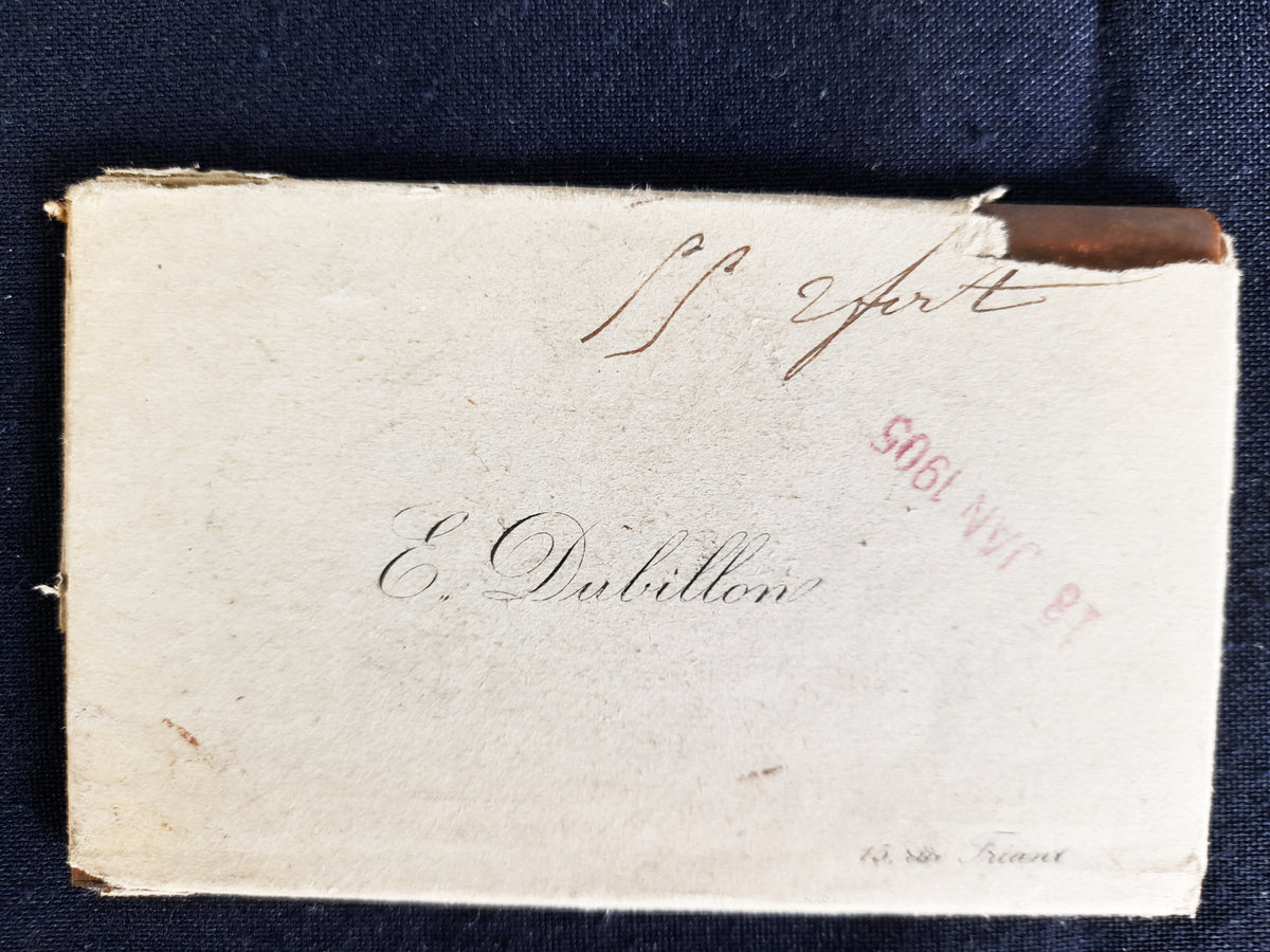 Placas de impresión de tarjetas de visita de cobre y fotografías de la Primera Guerra Mundial de la familia Dubillon, c. 1900–1916