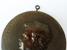 Load image into Gallery viewer, Bois Durci Medal of Napoleon Prince Imperial 11.5 Centimetres Diameter Circa 1870