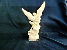 Load image into Gallery viewer, Archangel Michael Defeating The Devil by Amilcare Santini In Faux Ivory on Marble Base, Circa 1960