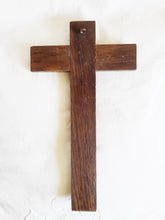 Load image into Gallery viewer, Antique Chapel Cross with Bronze Corpus Christi and Oak Cross, French Circa 1850, Beautiful Condition, 32 x 18 Centimetres