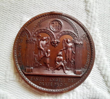 Load image into Gallery viewer, Christian Communion Medal By Ludovic Penin of Lyons, Very Rare, The Virgin Mary Mother of Children 1855