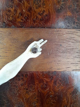 Load image into Gallery viewer, Dieppe Work Ivory Crucifix, Travail Dieppoise, Carved Ivory Corpus Christi 13.5 cm On Oak Cross On Burr Walnut, Circa 1830