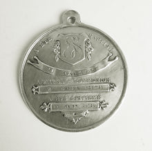 Load image into Gallery viewer, Antique 1st Communion Medal in Solid Silver, 3.5 Centimetres Diameter, Dated 1867, Ships with 22" 925 Silver Chain