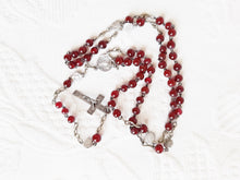 Load image into Gallery viewer, Antique French Rosary Solid Silver Art Nouveau From Lourdes France Five Decade Late 19th Century