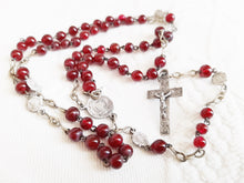 Load image into Gallery viewer, Antique French Rosary Solid Silver Art Nouveau From Lourdes France Five Decade Late 19th Century