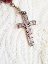 Load image into Gallery viewer, Antique French Rosary Solid Silver Art Nouveau From Lourdes France Five Decade Late 19th Century