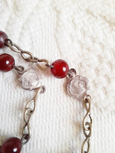Load image into Gallery viewer, Antique French Rosary Solid Silver Art Nouveau From Lourdes France Five Decade Late 19th Century
