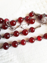 Load image into Gallery viewer, Antique French Rosary Solid Silver Art Nouveau From Lourdes France Five Decade Late 19th Century