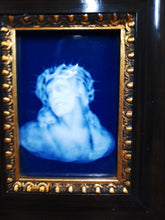 Load image into Gallery viewer, Marcel Chaufriasse Limoges Porcelain Pate-Sur-Pate Plaque, Portrait of Christ With The Crown Of Thorns Signed By The Artist