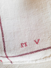 Load image into Gallery viewer, Antique French Hemp Towels, Chateau Linen Unused, 37 x 36 ins, Circa 1920, Set of 4 or 3 Hand Sewn. Circa 1920, Mono MV