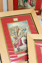 Load image into Gallery viewer, 15 Stations Of The Cross, Complete Framed Set of Lithographs by Guiseppi Vincentini, Each Frame 30x23 Centimetres