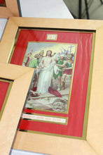 Load image into Gallery viewer, 15 Stations Of The Cross, Complete Framed Set of Lithographs by Guiseppi Vincentini, Each Frame 30x23 Centimetres