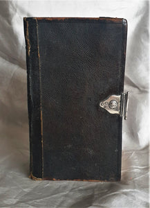 Dutch State Bible, Antique Dutch Bible 1851 Edition, Stunning Solid Silver Clasp, Hallmarked, 15.5 x 9 x 5 cm