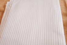 Load image into Gallery viewer, Vintage Striped Satin Fabric, Soft Cotton Backing, 98 x 320 Centimetres, Pale Green Stripe