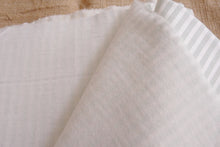 Load image into Gallery viewer, Vintage Striped Satin Fabric, Soft Cotton Backing, 98 x 320 Centimetres, Pale Green Stripe