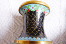 Load image into Gallery viewer, Pair of Chinese Cloisonne Vases, Finest Quality, 21 x 11 Centimetres Purchased In China 1950