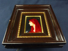 Load image into Gallery viewer, SOLD Saint Fabiola Enamel, After Jeanne Jaques Henner, by René BARLAUD Master Enameller of France,  Limoges France  circa 1930