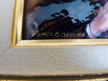 Load image into Gallery viewer, Limoges Enamel 'The Bagpipe Player' after Phillipe Mercier by Pierre Bonnet, Master Enameller of France