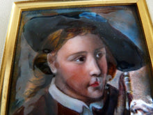 Load image into Gallery viewer, Limoges Enamel 'The Bagpipe Player' after Phillipe Mercier by Pierre Bonnet, Master Enameller of France
