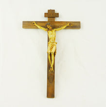 Load image into Gallery viewer, Antique Crucifix, Cold Painted Bronze, Probably Austrian, Early 19th Century, 27 x 19 Centimetres
