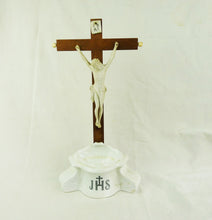 Load image into Gallery viewer, Antique Dutch Holy Water Font by Petrus Regout of Maastricht, 19th Century, Corpus Christi In Bisque circa 1850