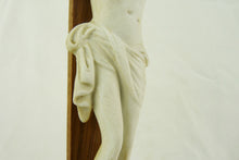 Load image into Gallery viewer, Antique Dutch Holy Water Font by Petrus Regout of Maastricht, 19th Century, Corpus Christi In Bisque circa 1850